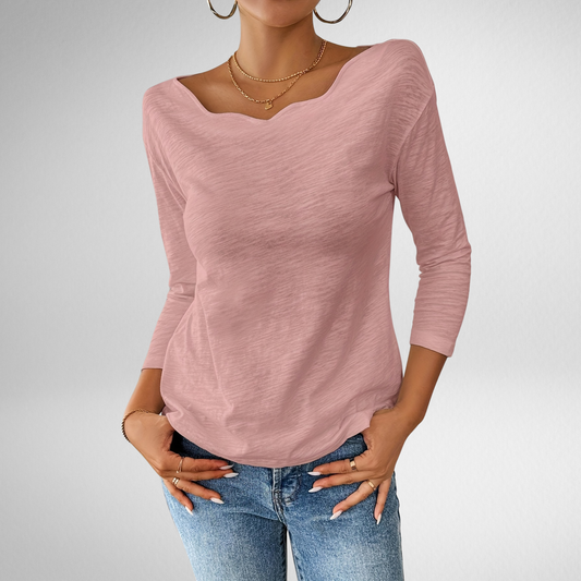 Celeste | Elegant Drape Top