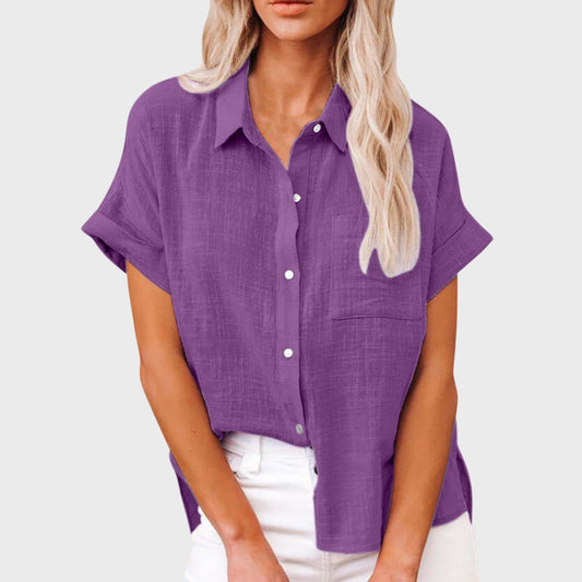 Lina | Breezy Button-Up Blouse