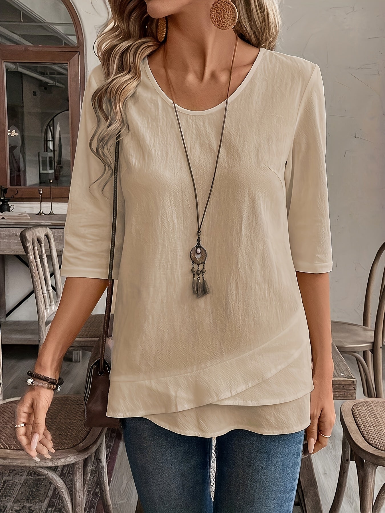 Maryam | Flowy Layered Blouse