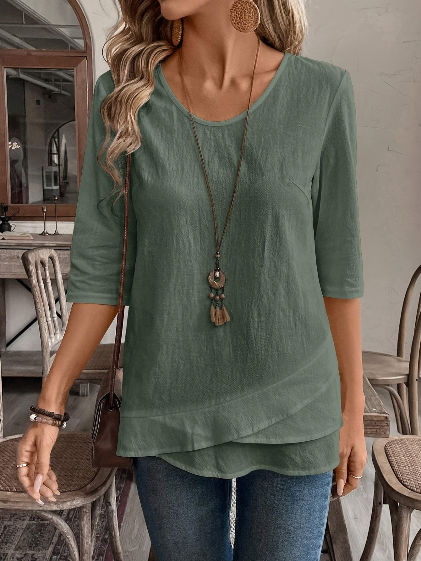 Maryam | Flowy Layered Blouse