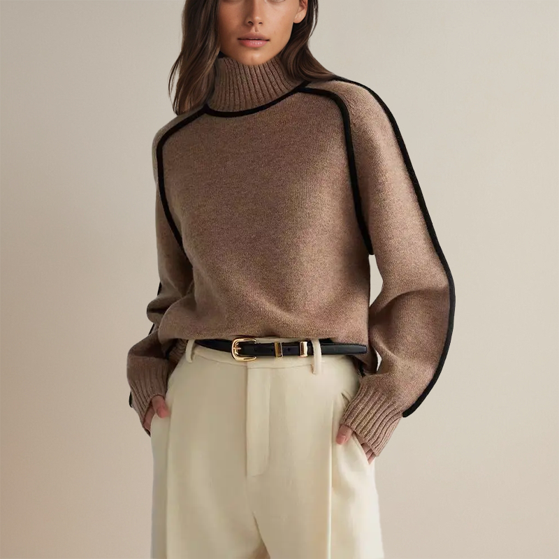Adela | Overzied Couture Turtleneck Sweater